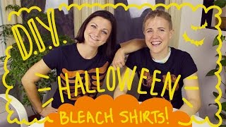 DIY HALLOWEEN BLEACH SHIRTS ft. Joselyn Hughes!