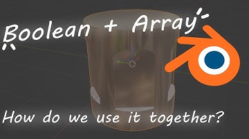How to use Array and Boolean Modifier |Blender Tutorial| Modeling Tips