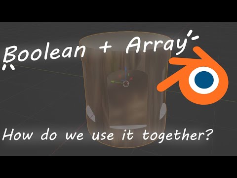 How to use Array and Boolean Modifier |Blender Tutorial| Modeling Tips