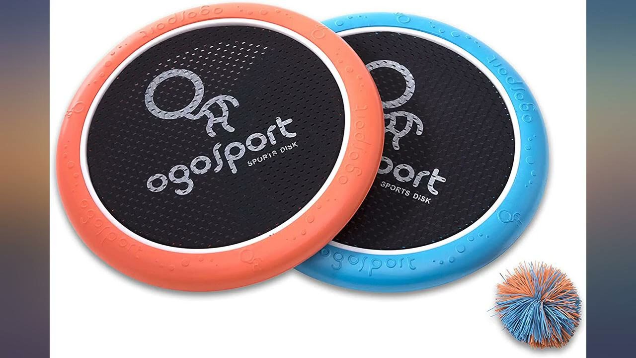OgoDisk Mini Disc Set with OgoSoft Rubber Ball - Outdoor Bouncy Disk Game for Lawn review