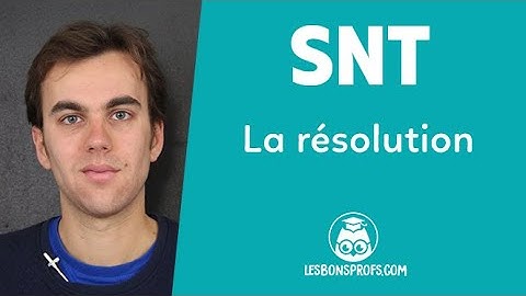 La résolution - SNT - Seconde - Les Bons Profs