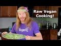 Raw Vegan Cooking - Cucumber Pizza - Ultra Spiritual Life episode 72