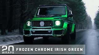 Mercedes-Benz G500 By Snow Wrapped In 20 Wraps Frozen Chrome Irish Green