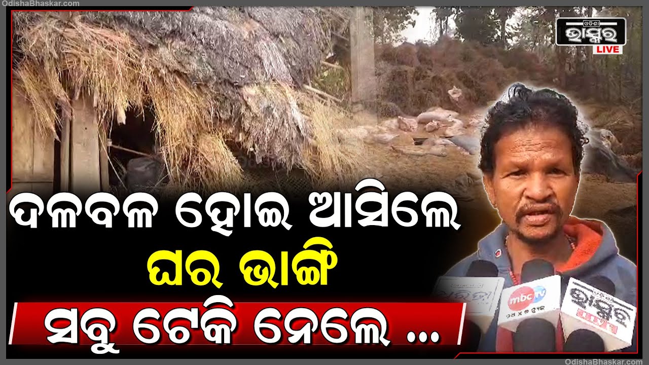 ରାତି ଅଧରେ ଗାଁରେ ପଶିଲା, ଆଉ ଚାଳକୁ ଓଟାରି ବସ୍ତା ଚିରି ଖାଇ ଚାଲିଗଲା