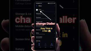 Call Dialer Change Ka Asaan Tarika 📞 | Default Dialer App Kaise Change Kare | Android Trick#shorts