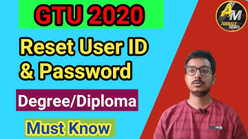 How to Reset GTU Student Portal Password | Reset Gtu User ID & Password |