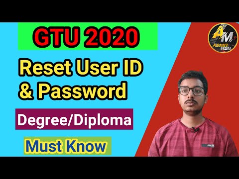 How to Reset GTU Student Portal Password | Reset Gtu User ID & Password |