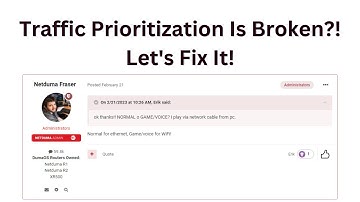 #dumaos DumaOS Traffic Prioritization Isn