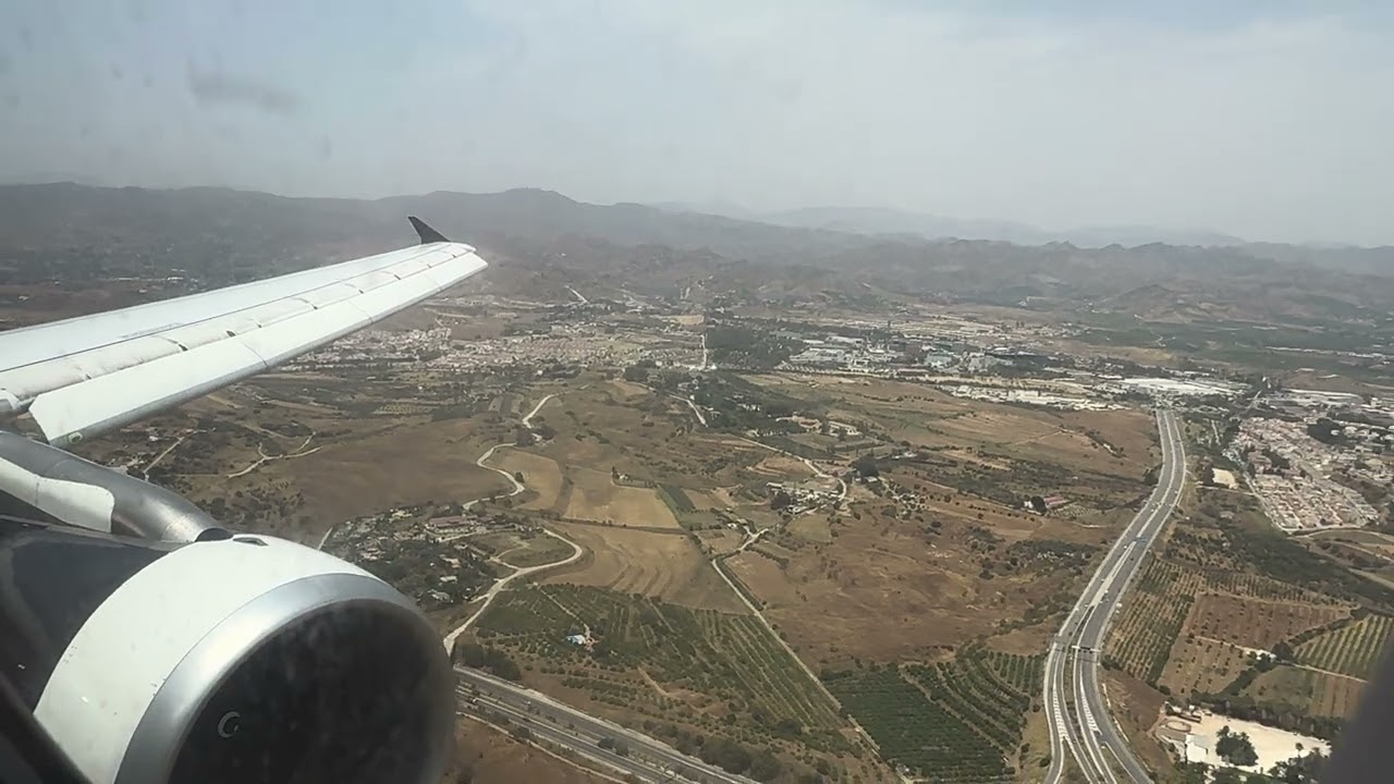 Brussels Airlines A320-214 (OO-SNB) LANDING IN MALAGA 🇪🇸 [4K|HDR]