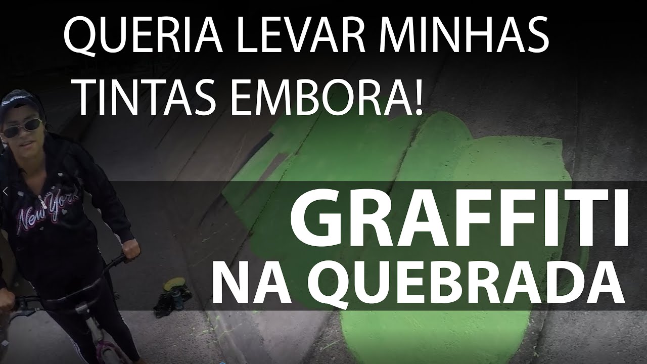 💥 Graffiti na quebrada - Queria levar minhas tintas embora - Vou terminar o graffiti como?