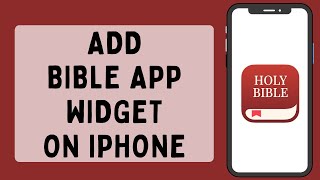 How to Add Bible App Widget on iPhone (2023) | Bible App Widget on iPhone (Full Tutorial)