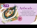 Julie's Bead Table Weekend Special: Wire Wrapped Gemstone Bracelet and Earring Set