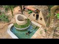 How to build house  ground water  swimming pool and gym room in forest