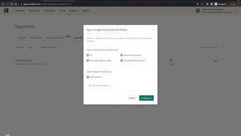 Omnisend integration with Google AdWords
