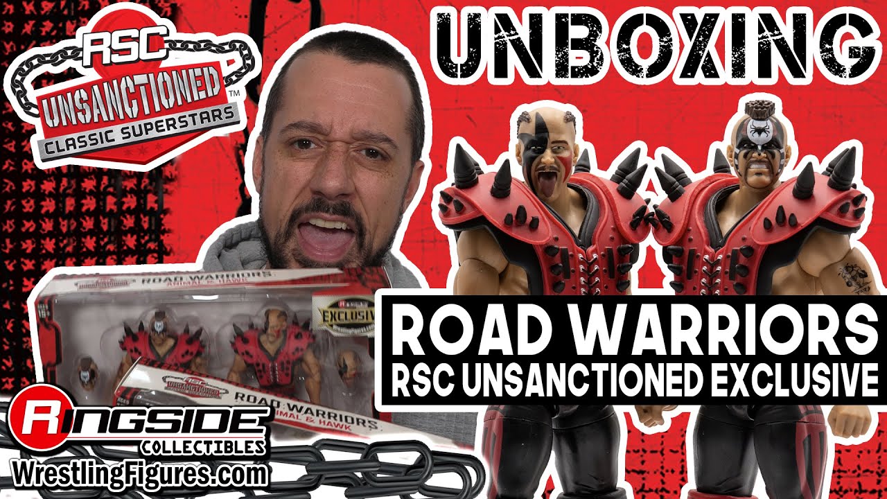 RSC アニマルとホーク　ロードウォリアーズ　マテルサイズ　WWE リングサイド Ringside Collectibles Unboxing: RSC Unsanctioned Animal & Hawk 2