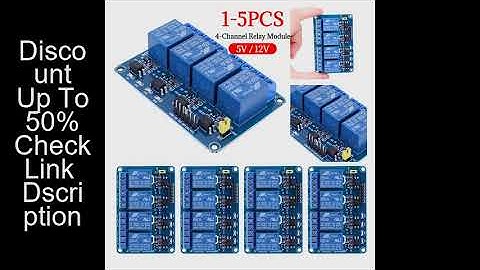 1-5PCS 4 Channel Relay Board AVR 51 PIC 5V 12V 4-Channel Relay Module with Optocoupler Relay 4 Way R