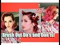 Vintage Hair Do's and Don'ts: Wet Set Brush Out! CHERRY DOLLFACE