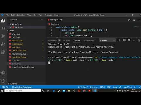 How to print multipication table in java language using for loop