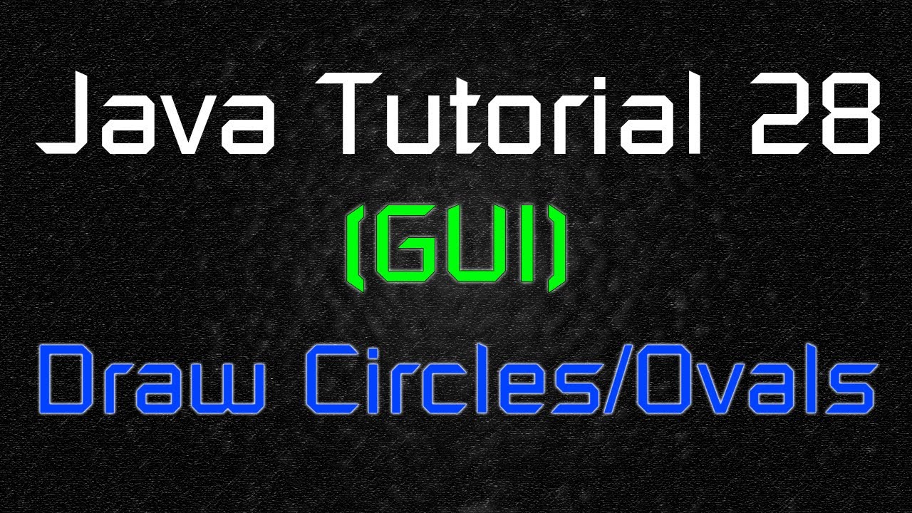 How Do I Draw A Circle In Bluej?