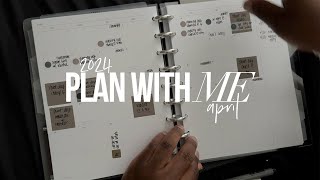 april 2024 plan with me + updates | cloth and paper hp classic planner