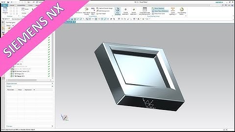 Monitor Case - Siemens NX 12 Training - Sheet Metal
