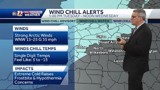 WATCH: Arctic blast drops temps fast, winter weather chance for later this week