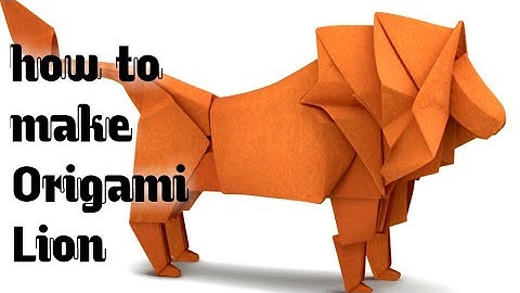 Lion Origami-How To Make Lion Origami