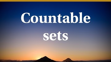 Countable sets
