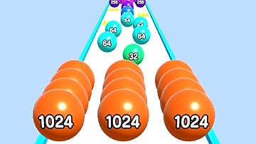 Merge Ball Run and Merge 2048 ! Gameplay Walkthrough Part 1 android, ios