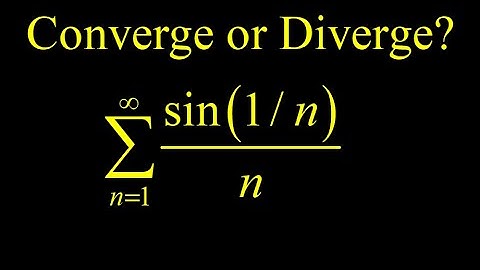 Direct comparison test with sin(1/n)/n, with geometric construction to show sin(1/n) less than 1/n.