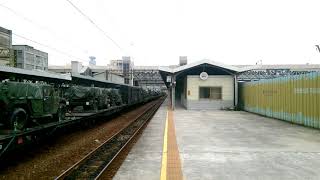 2018/2/6  高雄車站   7802次長編軍列 駛離