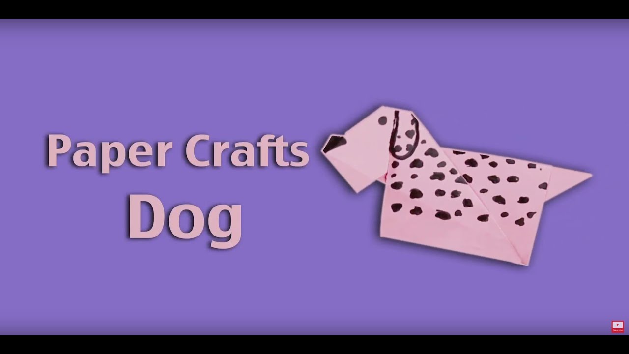 How to make a paper dog origami step by step for kids | Paper Crafts