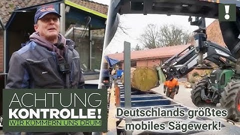 7 Meter Sägeblatt und viel Power! Das GRÖSSTE mobile Sägewerk Deutschlands | Achtung Kontrolle