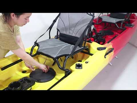 Bay Sports Tandem Pedal Pro Fish Kayak - 4.3m Sit-On-Top Pedal Fishing Kayak  