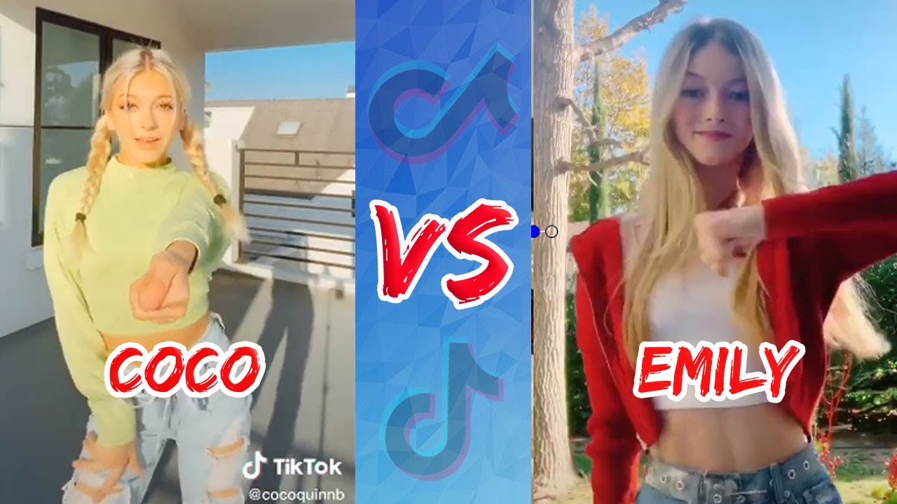 Coco Quinn 🆚️ Emily Dobson TikTok Dances Compilation - YouTube