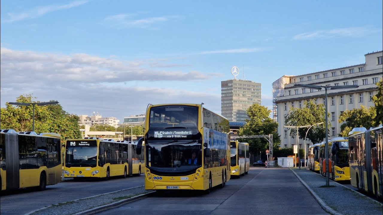 Bus Berlin | Mitfahrt im M46 von Hertzallee bis Gradestraße/Tempelhofer Weg im ADL DL21