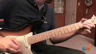 How to play the intro to "Lonely is the Night" on guitar