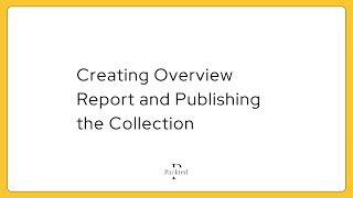 How to create an Overview Report and Publish a Collection in GA4 How to create an Overview Report and Publish a Collection in GA4