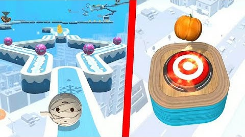 New Christmas Mode Sky Rolling Ball Run VS Going Balls Level 1022 Gameplay - Part 1