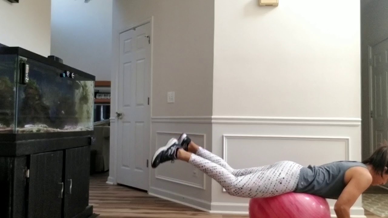 Stability ball Hip extension YouTube