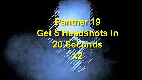 Ghost Recon Breakpoint : Panther Rank 19 : Get 5 Headshots In 20 Seconds x2
