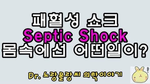 septic shock(패혈성쇼크, 패혈증 쇼크) 정의 및 병태생리(pathophysiology)