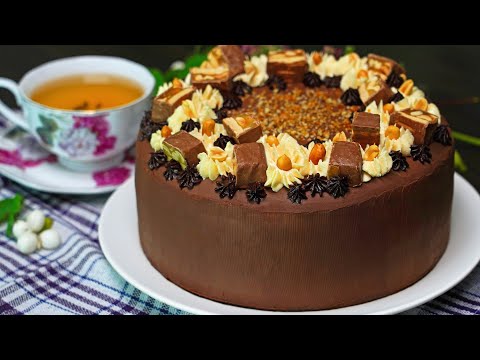 Торт "СНИКЕРС" 😍 НЕРЕАЛЬНО ВКУСНЫЙ!!! Домашний Торт на Праздник Рецепт | Кулинарим с Таней