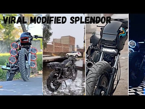 Modified Splendor🔥, Restoration Splendor🏍️ insta viral Video - YouTube
