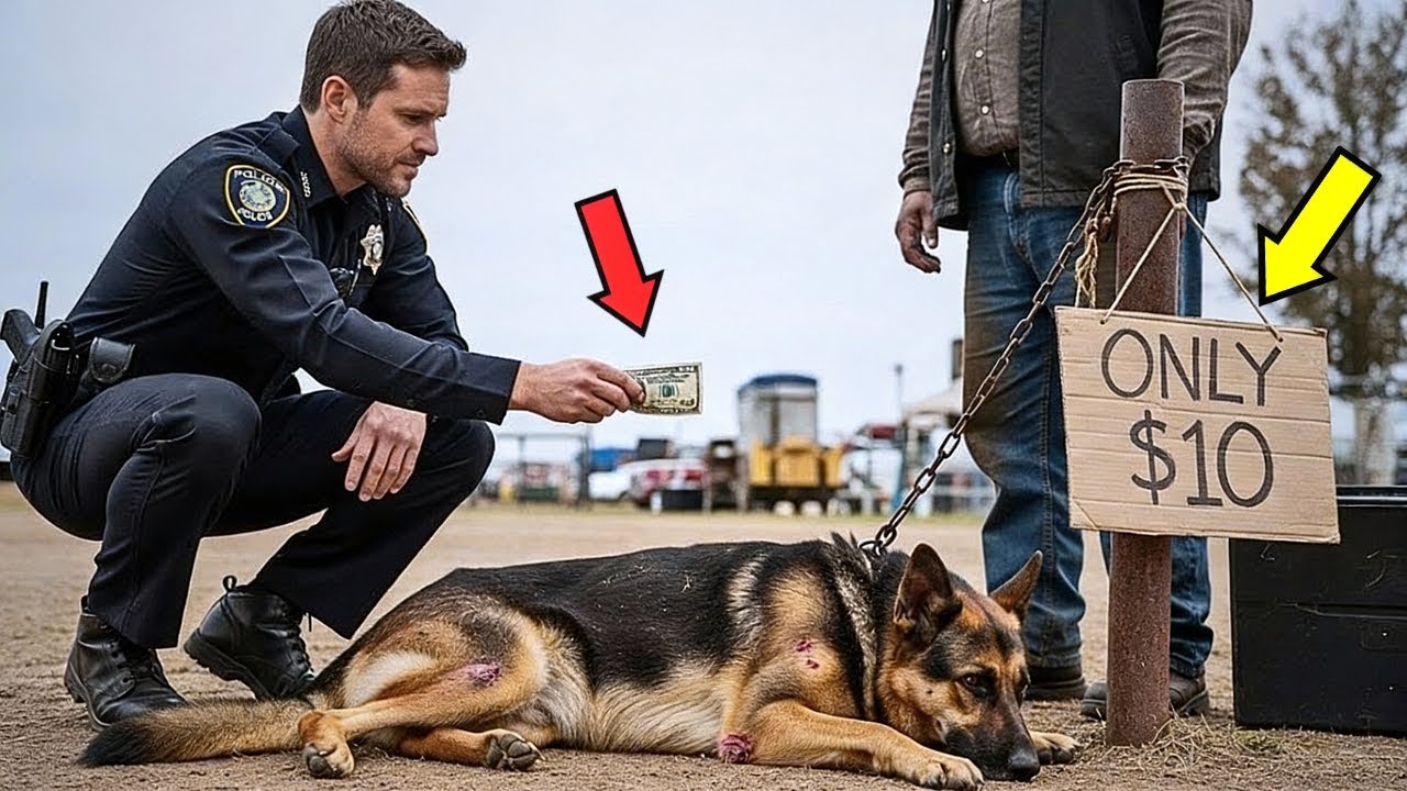 Officer Bought a Retired Police Dog for $10 — What the Dog Did Next Shocked Everyone!