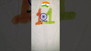 11 banae Indian flag colour se painting 🎨🖌️ #independenceday #easy #indianflag #independenceweek