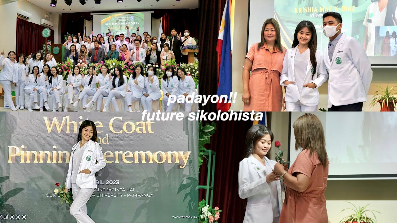 WHITE COAT AND PINNING CEREMONY BS PSYCHOLOGY! Krishia Diaz💕 YouTube