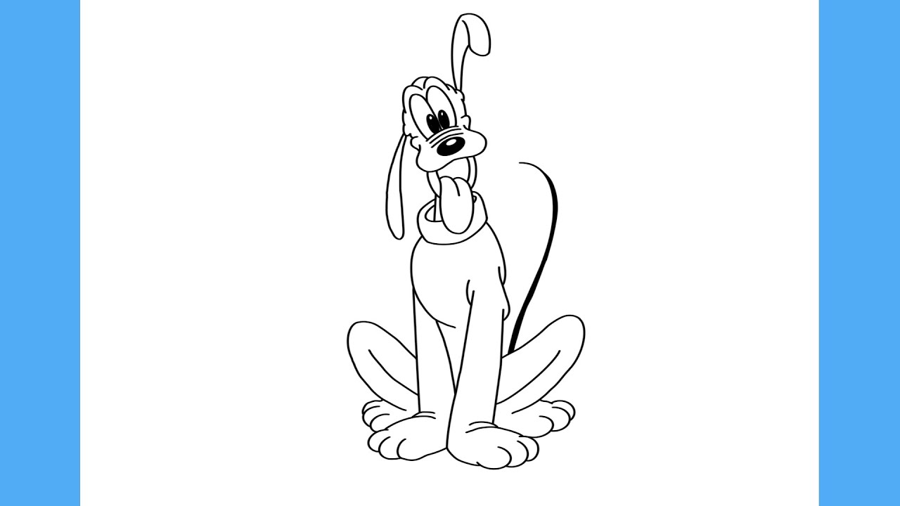 HOW TO DRAW PLUTO - Mickey Mouse - DISNEY