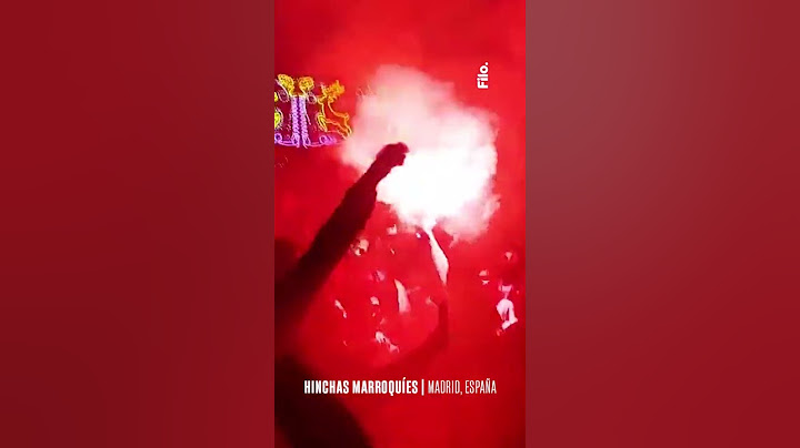 Hinchas de #Marruecos festejaron en #Madrid después de eliminar a #España de #Qatar2022 | #Shorts