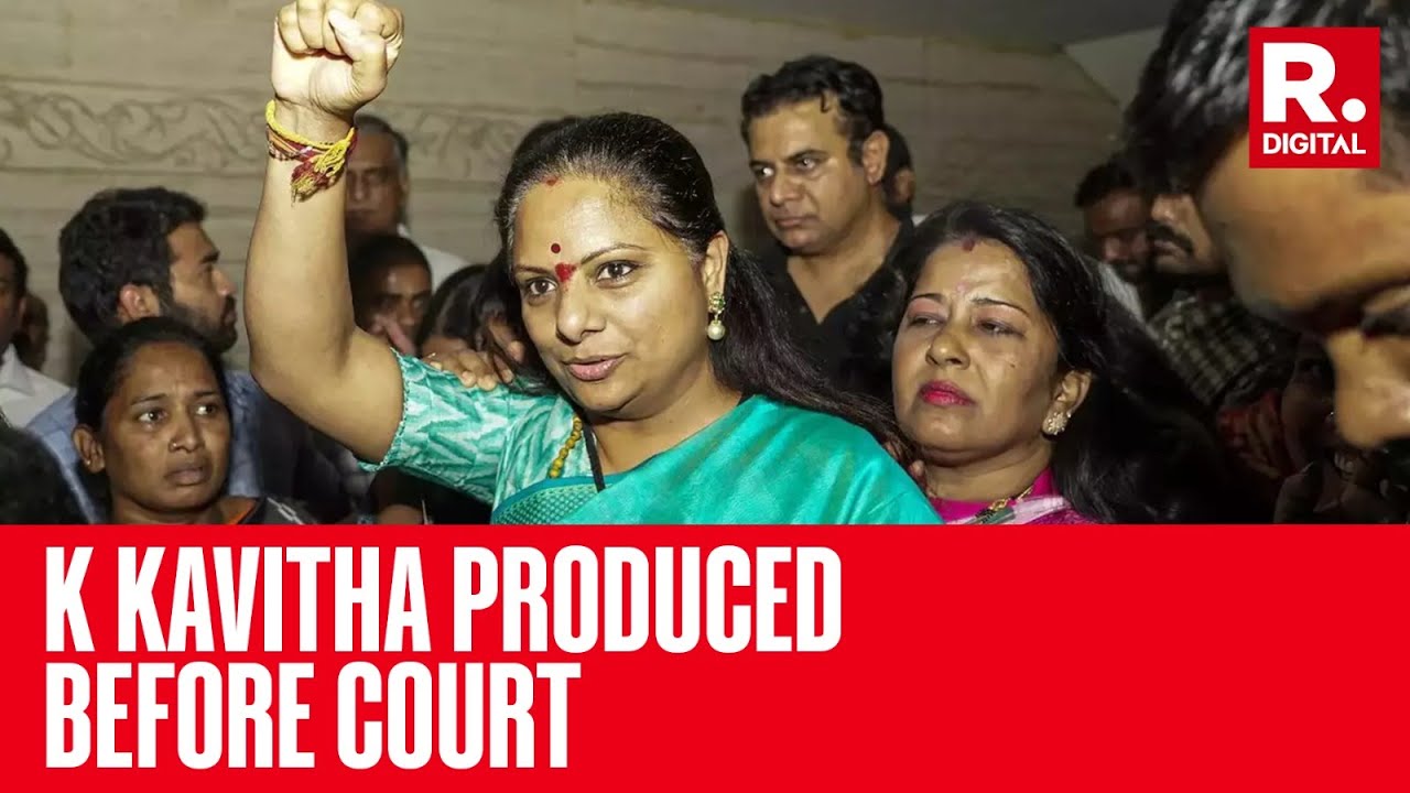 K Kavitha Produced Before Court After Her Bail Plea Rejected By  Delhi Court In Excise Policy Case